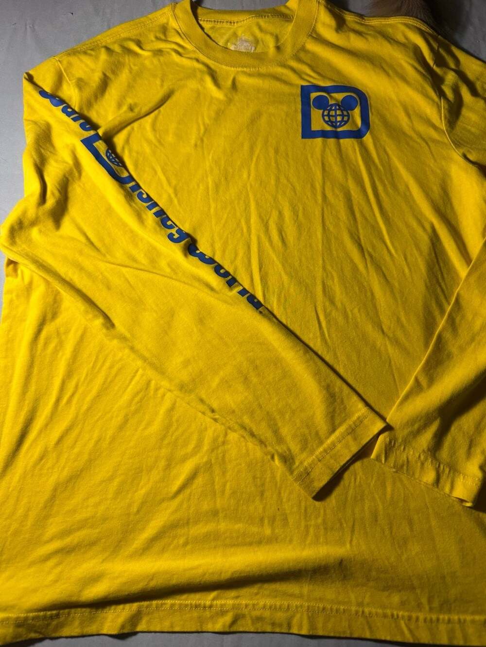 Disney Parks Long Sleeve Shirt XL Yellow